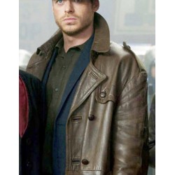 The Eternals Ikaris Long Brown Leather Jacket 