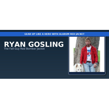The Fall Guy Ryan Gosling Red Bomber Jacket – Colt Seavers Stuntman Style