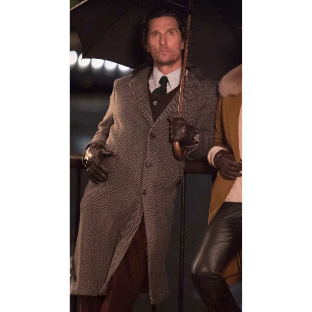 The Gentlemen Matthew McConaughey Grey Coat 35% OFF