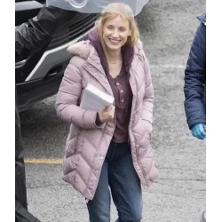 The Good Nurse Jessica Chastain Pink Jacket