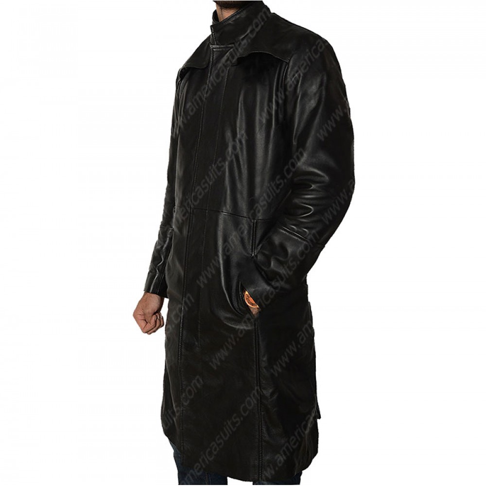The Matrix Keanu Reeves Trench Coat | americasuits.com