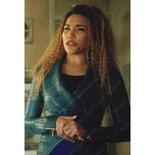 Emmy Raver Lampman Allison Leather Jacket Umbrella Academy Allison