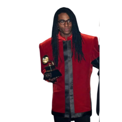 Tijan Njie Girl You Know It's True Red Coat