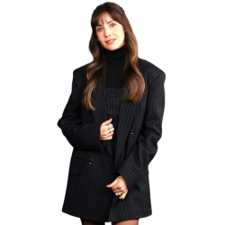 Together Alison Brie Striped Coat