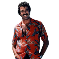 Tom Selleck's Magnum P.I. Red Shirt