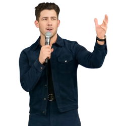 Tonight Show Nick Jonas Suede Leather Jacket
