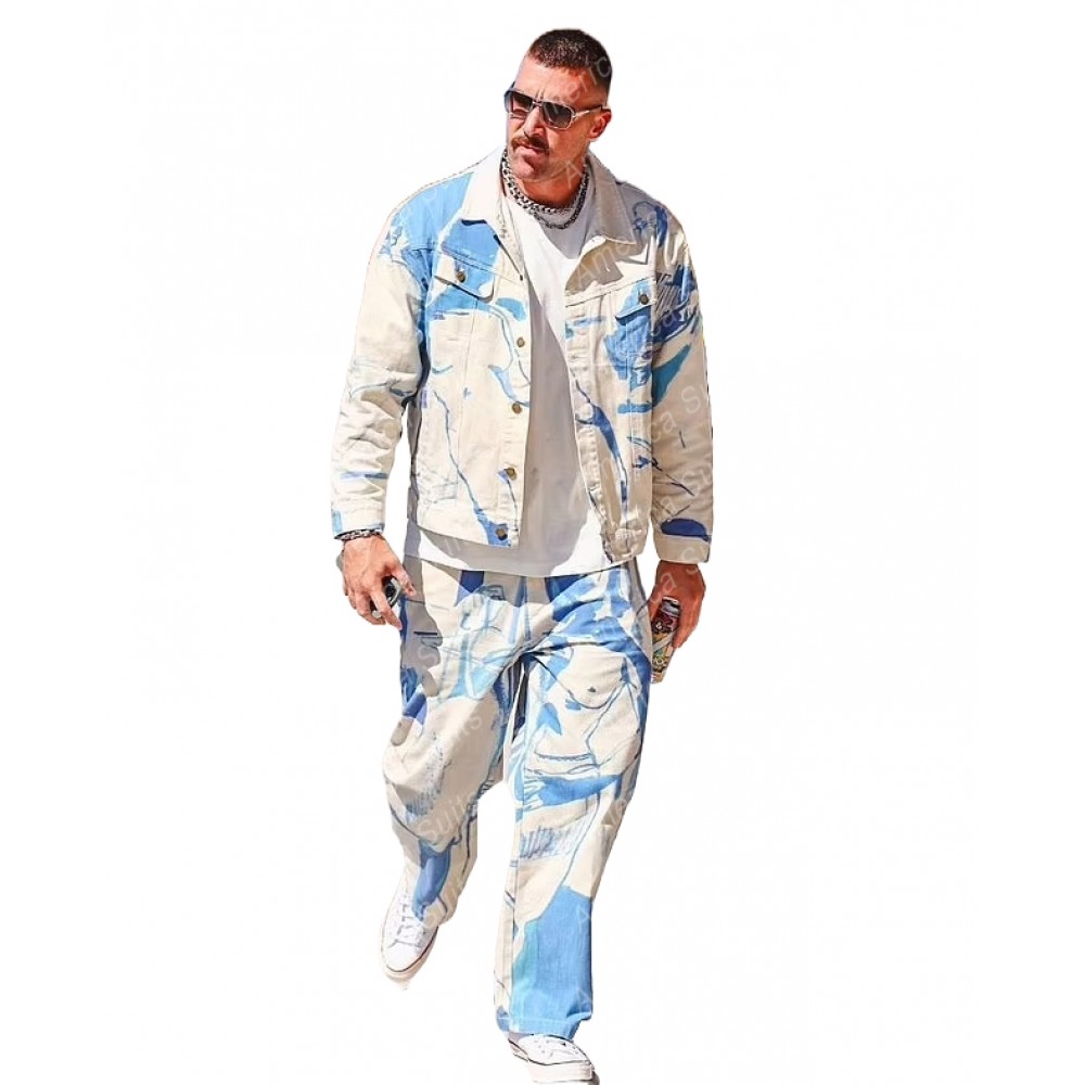 Celebrity Jacket Collection : Travis Kelce Suit