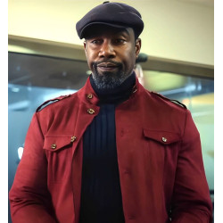 Trouble Man 2025 Michael Jai White Red Jacket