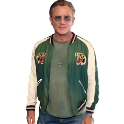 Tudum 2025 Daniel Craig Bomber Satin Jacket