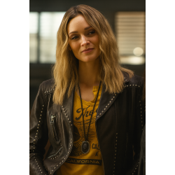 Tulsa King S03 Bella Heathcote Black Leather Jacket
