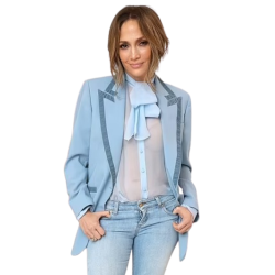 Unstoppable Jennifer Lopez Blue Blazer