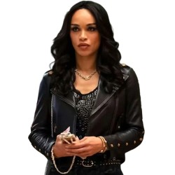 V. Stiviano Clipped Black Leather Jacket