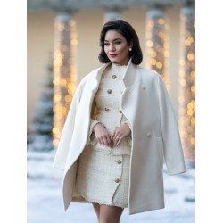 Vanessa Hudgens The Princess Switch 3 White Coat