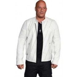 Vin Diesel Xxx Premier White Leather Jacket