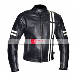 Vintage Riding Motorcycle Cafe Racer Leather Jacket