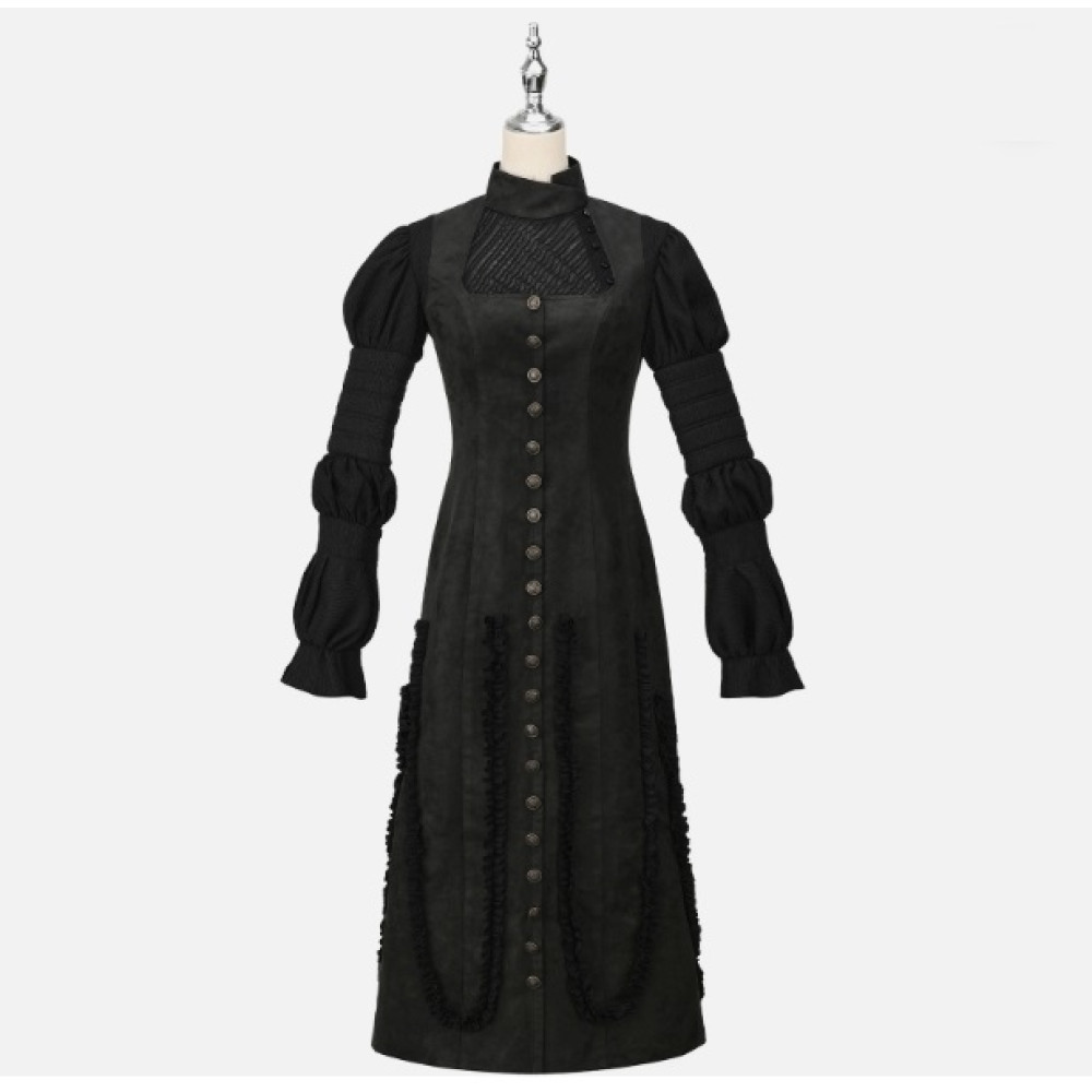 elphaba black dress Wicked Girls Costume Slight Stretch Closure Type Wicked Elphaba Black Gothic Dress