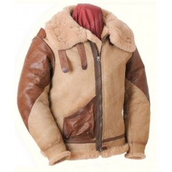 Winter Bomber Shearling Leather Jacket