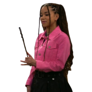 Wizards Beyond Waverly Place Billie Pink Denim Jacket