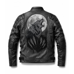 Wolfline Tactical Wolf Leather Jacket