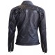 women biker asymmetrical leather jacket