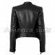 women black biker leather jacket