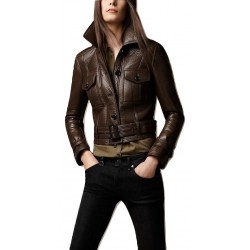 Women Brown Stylish Leather Jacket