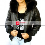 Women Fur Leather Jacket
