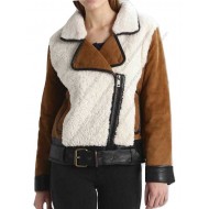 Women's Suede Shearling Jacket
