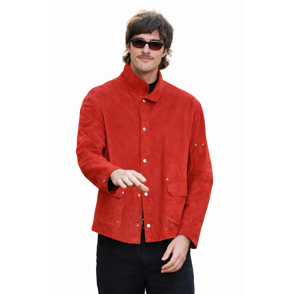 Wuthering Heights Jacob Elordi Suede Jacket | America Suits