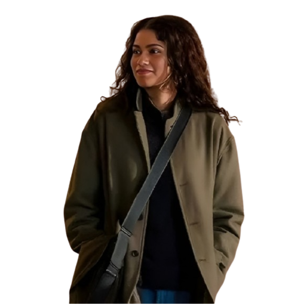 Zendaya The Drama Green Cotton Jacket