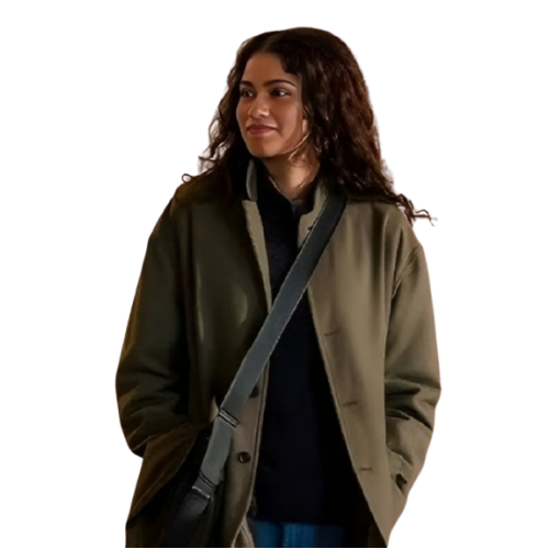 Zendaya The Drama Green Cotton Jacket