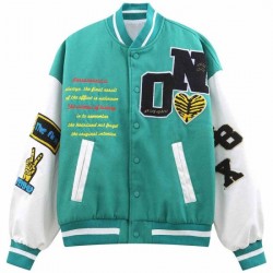 Zero Fighter T-Rex Dinosaur Skeleton Green Jacket