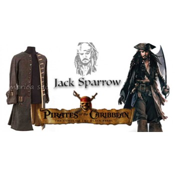 Captain Jack Spparow Infamous Vest From Pirates Of The Caribbean Movie