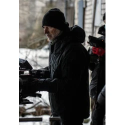 Attack on Finland Aku Louhimies Leather Hooded Jacket