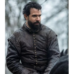 Becoming Elizabeth Thomas Seymour Leather jacket