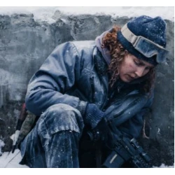 Black Crab Noomi Rapace Black Jacket