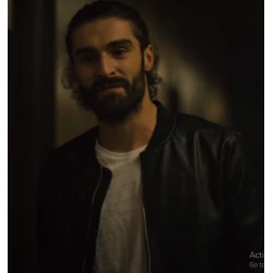 Daniel Nuta Watcher Cristian Leather jacket