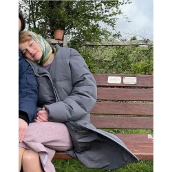 Emma Corrin My Policeman Puffer Coat