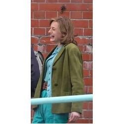 Emma Corrin My Policeman Wool Green Blazer