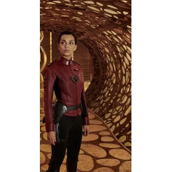 Georgina Campbell Krypton Save Superman Lyta Zod Leather Jacket