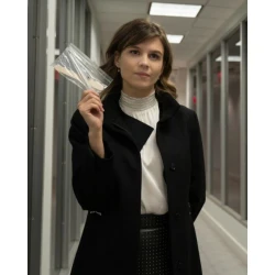 Katja Herbers Evil Kristen Bouchard Wool Trench Coat