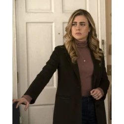 Melissa Roxburgh Manifest S03 Michaela Stone Wool Coat