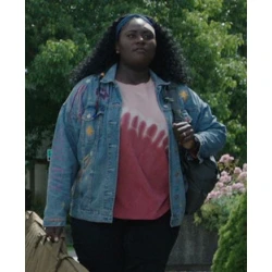 Peacemaker Leota Adebayo Blue Denim jacket