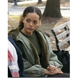 Quintessa Swindell Trinkets Cotton Gray jacket