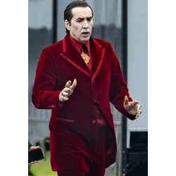 Renfield Nicolas Cage Maroon Blazer Renfield Nicolas Cage Maroon Blazer