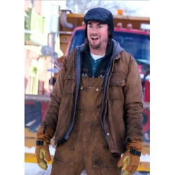 Snow Day 2022 Jerry Trainor Brown Jacket