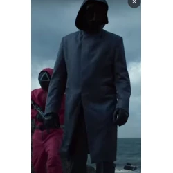 Squid Game Villain Black Hooded Coat