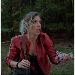 Stag 2023 Jenny Red Leather Jacket