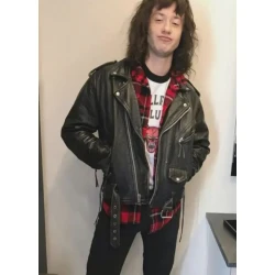 Stranger Things Eddie Munson Leather Biker Jacket