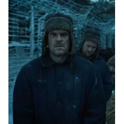 Stranger Things S04 Jim Hopper Black Jacket